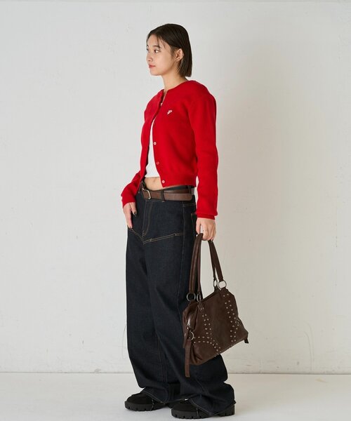 WHO'S WHO gallery（フーズフーギャラリー）の「スラッシュポケットデニム（デニムパンツ・レディース・ネイビー/ダークブルー/サックスブルー・SMALL/MEDIUM/LARGE/X-SMALL）」の20枚目の写真