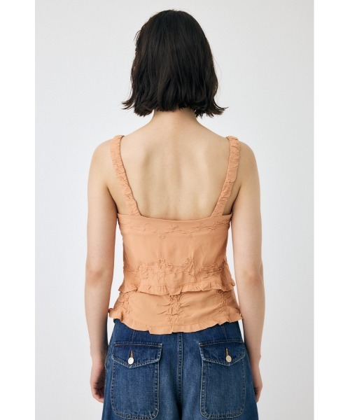 MOUSSY（マウジー）の「BUTTON UP SMOCKING キャミソール（キャミソール・レディース・ブラック/オフホワイト/オレンジ系その他・FREE）」の20枚目の写真