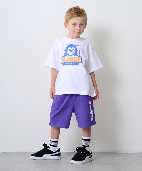 XLARGE KIDS(エクストララージキッズ)の「ロゴ&OG ハーフパンツ(その他パンツ・キッズ・ブラック/パープル/ブラウン・130cm/140cm/100cm/120cm/110cm/90cm/80cm)」の3枚目の写真