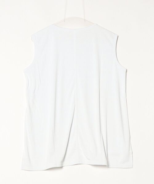 Julier Yoga and Relax（ジュリエヨガアンドリラックス）の「Julier フィールフライスノースリーブトップス（Tシャツ/カットソー・レディース・グレー/ホワイト/ネイビー/ラベンダー・FREE）」の19枚目の写真