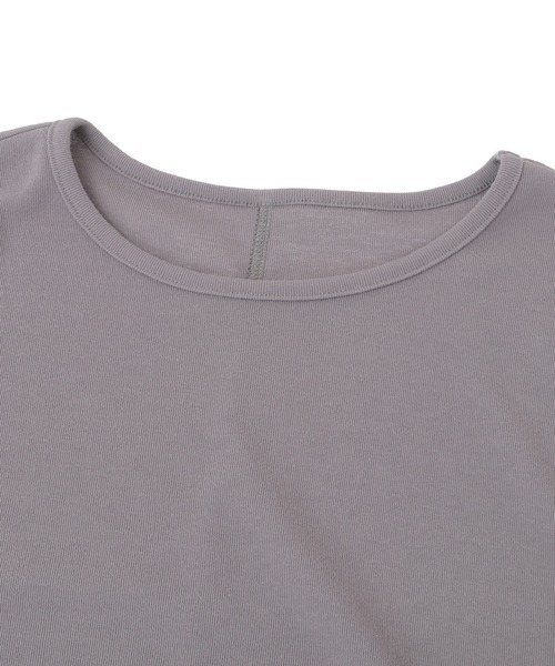 Julier Yoga and Relax（ジュリエヨガアンドリラックス）の「Julier フィールフライスノースリーブトップス（Tシャツ/カットソー・レディース・グレー/ホワイト/ネイビー/ラベンダー・FREE）」の13枚目の写真