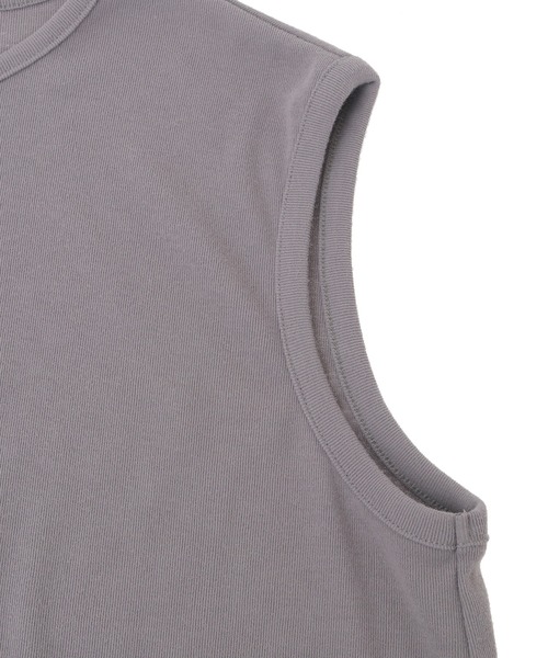 Julier Yoga and Relax（ジュリエヨガアンドリラックス）の「Julier フィールフライスノースリーブトップス（Tシャツ/カットソー・レディース・グレー/ホワイト/ネイビー/ラベンダー・FREE）」の15枚目の写真