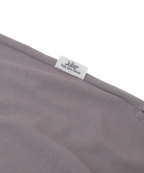 Julier Yoga and Relax（ジュリエヨガアンドリラックス）の「Julier フィールフライスノースリーブトップス（Tシャツ/カットソー・レディース・グレー/ホワイト/ネイビー/ラベンダー・FREE）」の17枚目の写真