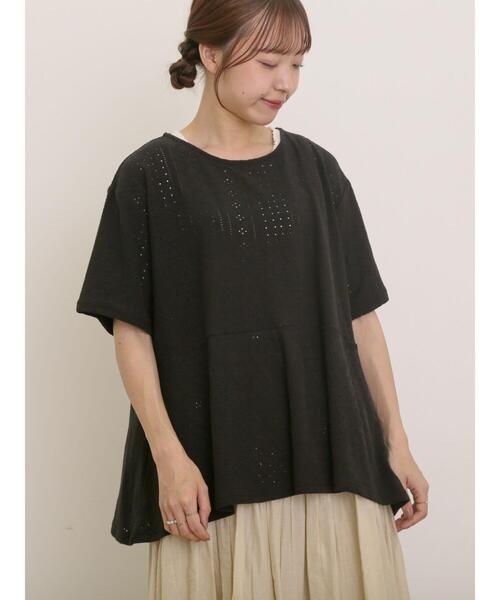 セール】アイレット切替フリルカットソー（Tシャツ/カットソー