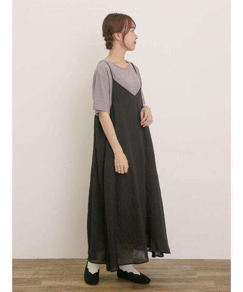 Samansa Mos2(サマンサ モスモス)の「アイレット切替フリルカットソー(Tシャツ/カットソー・レディース・ブラック/オフホワイト/モカ/ピンク・F)」の21枚目の写真