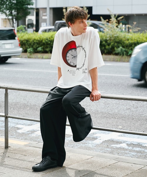 SHAREEF（シャリーフ）の「【SHAREEF】APPLE×YUSHITESSEN TEE（Tシャツ/カットソー・メンズ・ブラック/ホワイト・1/2）」の3枚目の写真