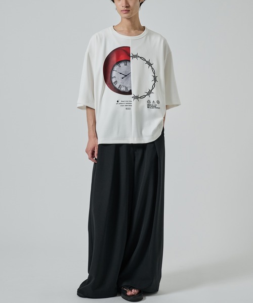 SHAREEF(シャリーフ)の「【SHAREEF】APPLE×YUSHITESSEN TEE(Tシャツ/カットソー・メンズ・ブラック/ホワイト・1/2)」の12枚目の写真
