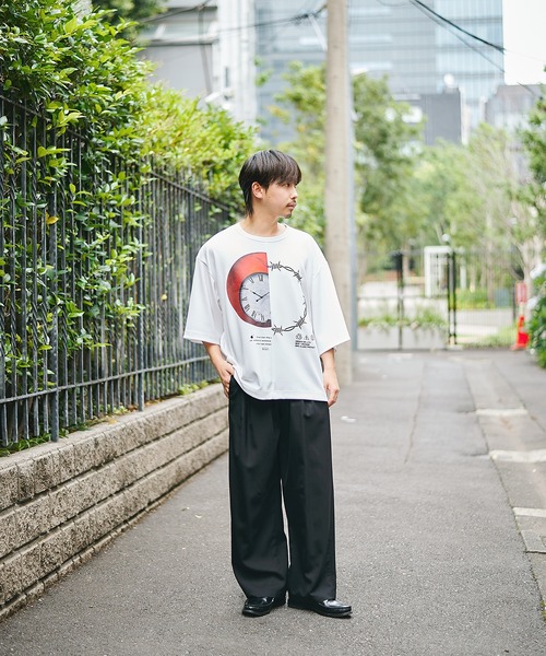 SHAREEF(シャリーフ)の「【SHAREEF】APPLE×YUSHITESSEN TEE(Tシャツ/カットソー・メンズ・ブラック/ホワイト・1/2)」の7枚目の写真