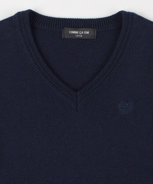 COMME CA ISM（コムサイズム）の「ベーシック ニット ベスト (100-130cm)（ベスト・キッズ・ネイビー/ブラック/グレー・120cm/110cm/130cm/100cm）」の9枚目の写真