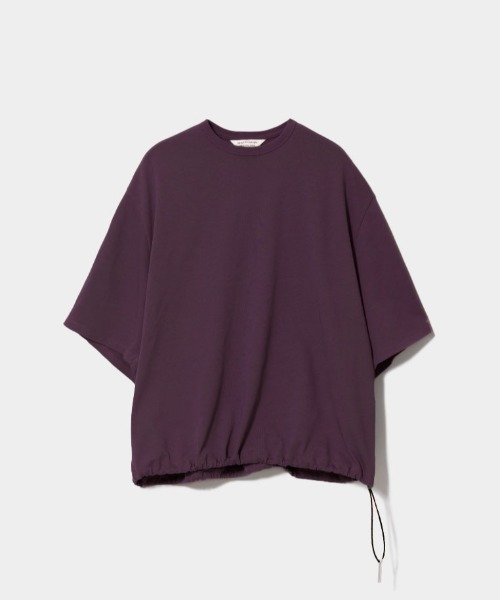 beautiful people（ビューティフルピープル）の「suvin pima jersey drawstring T-shirt（Tシャツ/カットソー・レディース・オフホワイト/ブラック/ボルドー・36/40/38/42/34）」の4枚目の写真