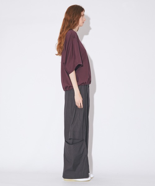 セール】suvin pima jersey drawstring T-shirt（Tシャツ