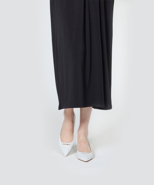 ANDREA アネッリ キャビア パンプス 4.5cm WHITE（パンプス）｜PELLICO