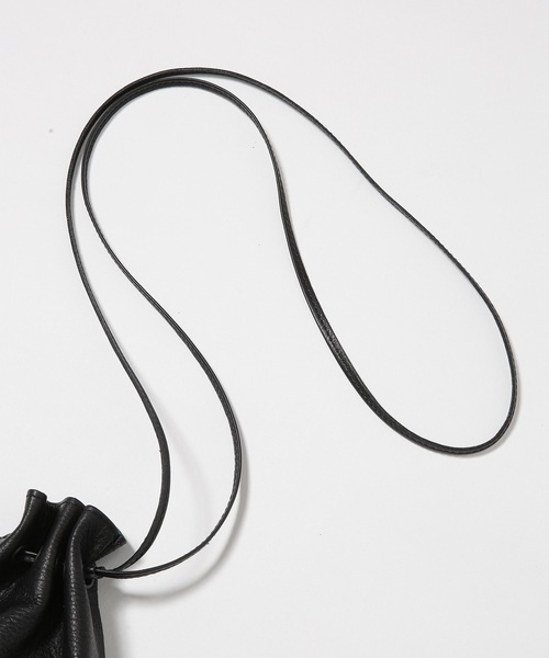 20/80（テゥエンティーエイティー）の「【20/80】トゥエンティーエイティー/ SHRINK LEATHER PEAR SHOULDER POUCH（ショルダーバッグ・レディース・ブラック/ブラウン・FREE）」の3枚目の写真