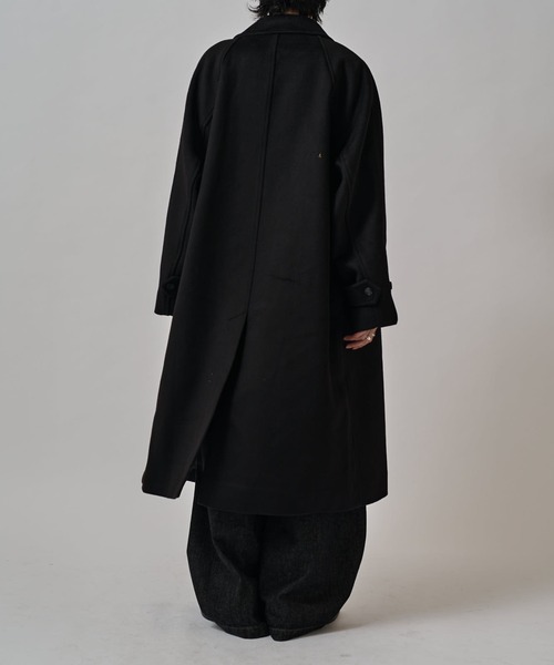 超希少　丈120cm超　牛革　ロング　ダブルチェスターコート　黒 超希少 丈120cm超 牛革 ロング ダブルチェスターコート 黒 超希少 丈