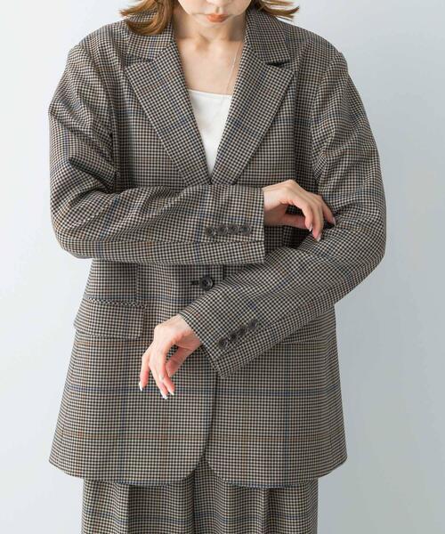 セール】チェックテーラードジャケット（その他アウター