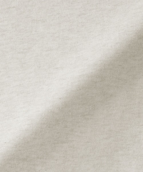 MUJI Labo（ムジラボ）の「〔MUJI Labo〕紳士　昔ながらの製法で編み立てた天竺クルーネック長袖Ｔシャツ（Tシャツ/カットソー・メンズ・ブラック/オートミール・M/L/XL）」の5枚目の写真