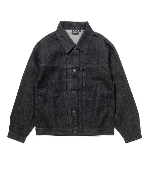 430(フォーサーティ)の「mj10999-SLVG DENIM JACKET 1-WASH デニムジャケット(25-140)(デニムジャケット・メンズ・ブラック/インディゴブルー・0/3/2/1)」の4枚目の写真