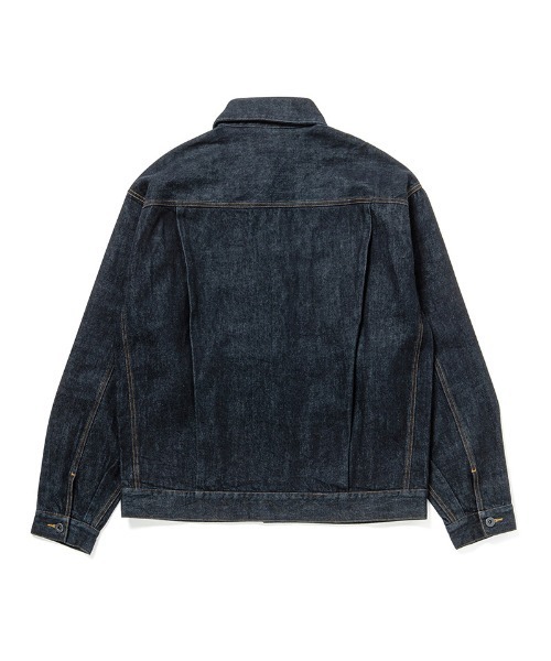 430(フォーサーティ)の「mj10999-SLVG DENIM JACKET 1-WASH デニムジャケット(25-140)(デニムジャケット・メンズ・ブラック/インディゴブルー・0/3/2/1)」の7枚目の写真