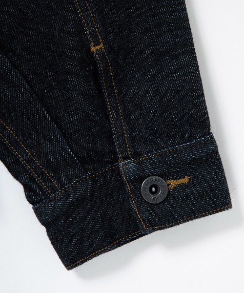 430(フォーサーティ)の「mj10999-SLVG DENIM JACKET 1-WASH デニムジャケット(25-140)(デニムジャケット・メンズ・ブラック/インディゴブルー・0/3/2/1)」の9枚目の写真