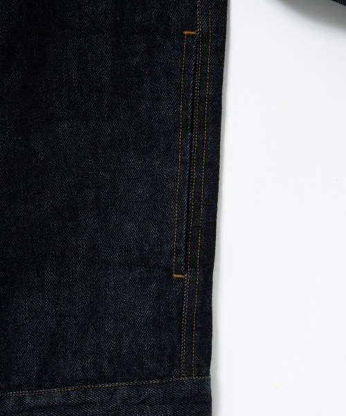 430(フォーサーティ)の「mj10999-SLVG DENIM JACKET 1-WASH デニムジャケット(25-140)(デニムジャケット・メンズ・ブラック/インディゴブルー・0/3/2/1)」の12枚目の写真