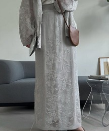 新品タグ付き【WILLFULLY】ウィルフリー ライトグレー フレアスカート WILLFULLY｜ウィルフリーのスカート（グレー/灰色系・フレア
