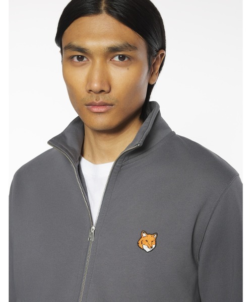 Maison Kitsune(メゾンキツネ)の「FOX HEAD ZIPPED REGULAR SWEATSHIRT(スウェット・メンズ・ブラック/ネイビー/ライトグレー/チャコール・XL/L/M/S/XS)」の3枚目の写真