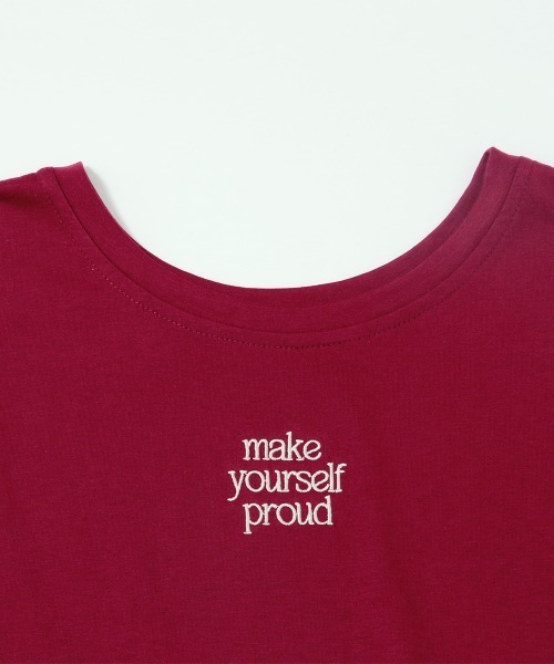 Rejoule(リジュール)の「前後2WAY ロゴ刺繍ノースリーブTシャツ(Tシャツ/カットソー・レディース・ブラック/ボルドー/オフホワイト・FREE)」の19枚目の写真
