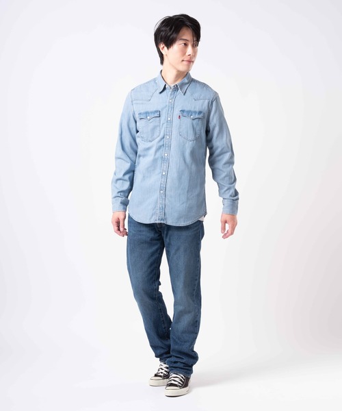 Levi's（リーバイス）の「Levi's/リーバイス クラシック ウエスタンシャツ（シャツ/ブラウス・メンズ・ライトインディゴブルー・S/M/L/XL）」の4枚目の写真
