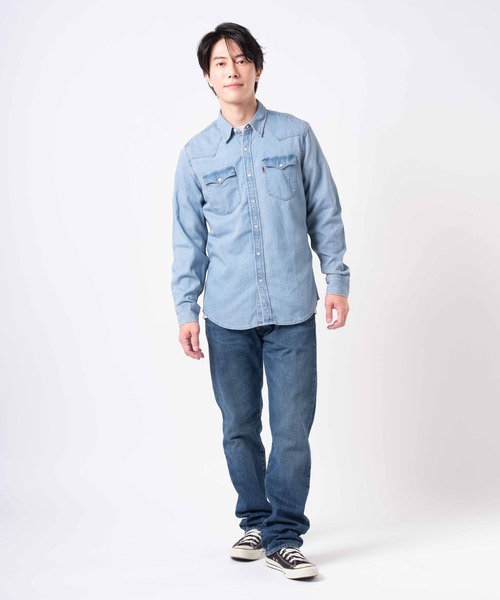Levi's（リーバイス）の「Levi's/リーバイス クラシック ウエスタンシャツ（シャツ/ブラウス・メンズ・ライトインディゴブルー・S/M/L/XL）」の5枚目の写真