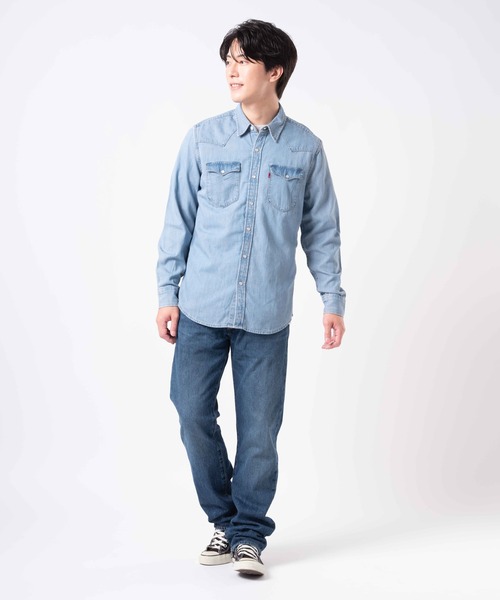 Levi's（リーバイス）の「Levi's/リーバイス クラシック ウエスタンシャツ（シャツ/ブラウス・メンズ・ライトインディゴブルー・S/M/L/XL）」の6枚目の写真