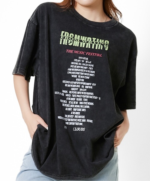 GORGE(ゴージ)の「《ピグメント加工×ルーズ感》ヴィンテージ風Tシャツ(Tシャツ/カットソー・レディース・A/C/D/B・F)」の4枚目の写真