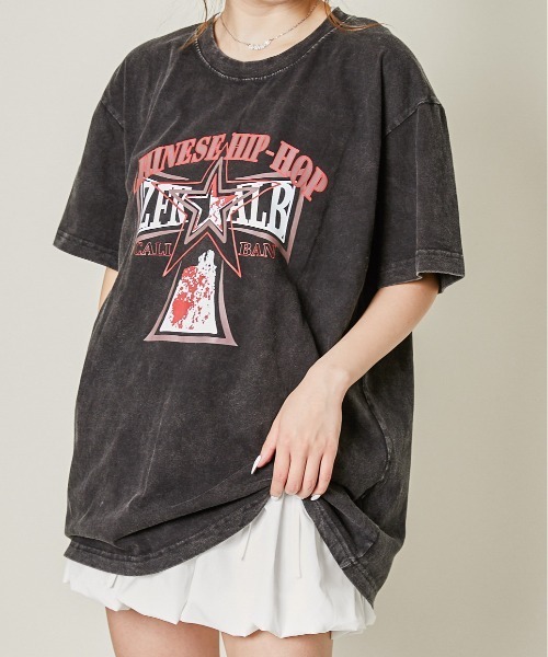 GORGE(ゴージ)の「《ピグメント加工×ルーズ感》ヴィンテージ風Tシャツ(Tシャツ/カットソー・レディース・A/C/D/B・F)」の8枚目の写真