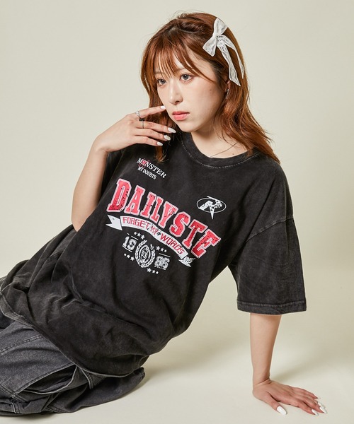 GORGE(ゴージ)の「《ピグメント加工×ルーズ感》ヴィンテージ風Tシャツ(Tシャツ/カットソー・レディース・A/C/D/B・F)」の11枚目の写真