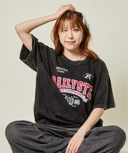 GORGE(ゴージ)の「《ピグメント加工×ルーズ感》ヴィンテージ風Tシャツ(Tシャツ/カットソー・レディース・A/C/D/B・F)」の12枚目の写真