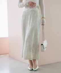 La boutique BonBon | 【取り入れやすいトレンド】ベロアロングナロースカート(スカート)
