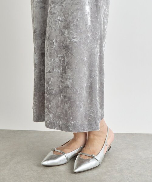 La boutique BonBon（ラブティックボンボン）の「ベロアロングナロースカート（スカート・レディース・ライトグレー/ライトベージュ/オフホワイト・38/36）」の21枚目の写真