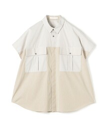 ねこ【新品】GALERIE VIE ギャルリーヴィー ストライプ シャツ コントラストストライプ レギュラーシャツ | GALERIE VIE (Women