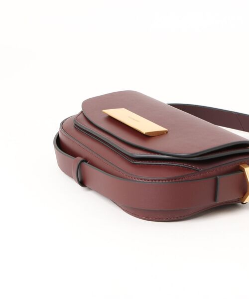 ALLSAINTS(オールセインツ)の「ETTA LEATHER SATCHEL CROSSBODY BAG | ETTA レザー サッチェル クロスボディ バッグ(ショルダーバッグ・レディース・レッド系・ONE SIZE)」の3枚目の写真