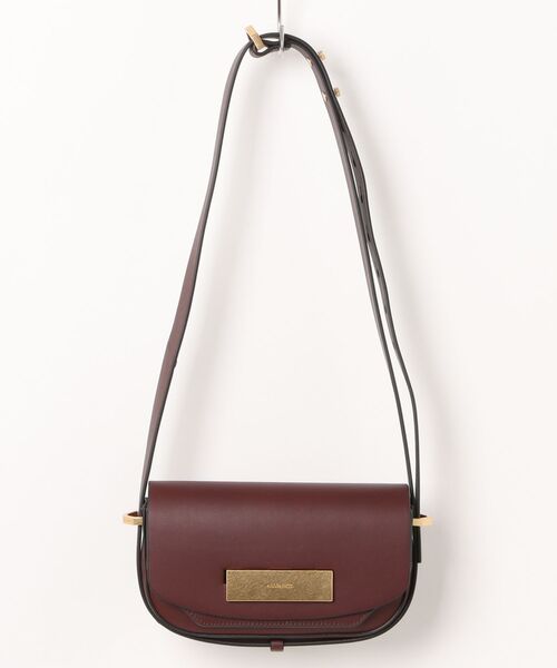 ALLSAINTS(オールセインツ)の「ETTA LEATHER SATCHEL CROSSBODY BAG | ETTA レザー サッチェル クロスボディ バッグ(ショルダーバッグ・レディース・レッド系・ONE SIZE)」の14枚目の写真