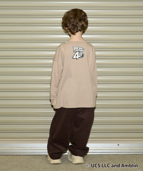 b・ROOM（ビールーム）の「【BACK TO THE FUTURE 40TH】【MNCM】【カイテキ天竺】ビッグシルエットアソートプリントTシャツ（Tシャツ/カットソー・キッズ・カーキ/ライトベージュ/ブラック・150cm/120cm/130cm/110cm/140cm）」の17枚目の写真