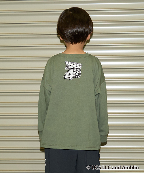 b・ROOM（ビールーム）の「【BACK TO THE FUTURE 40TH】【MNCM】【カイテキ天竺】ビッグシルエットアソートプリントTシャツ（Tシャツ/カットソー・キッズ・カーキ/ライトベージュ/ブラック・150cm/120cm/130cm/110cm/140cm）」の20枚目の写真