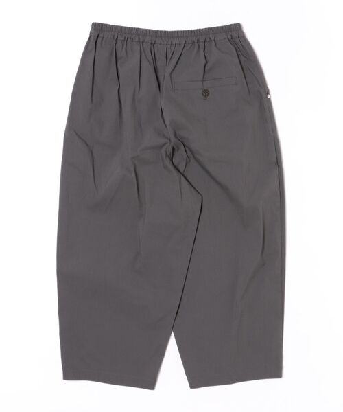 コットンナイロンストレッチダリアブーケポイント刺繍オーバルパンツ