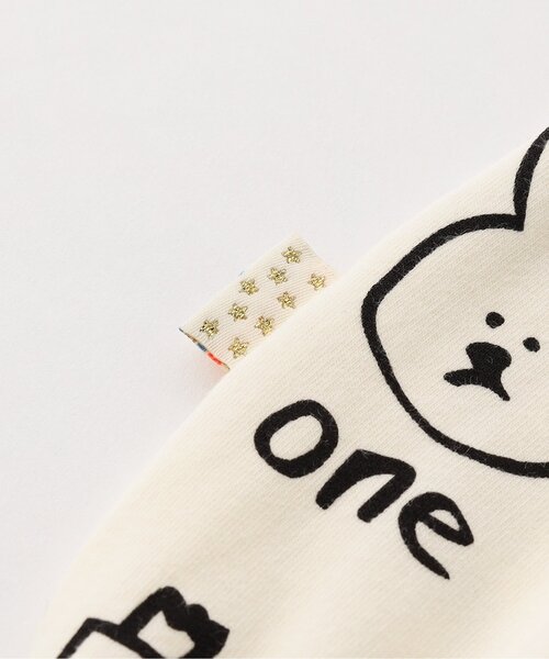 BREEZE（ブリーズ）の「FUN!FAN!ANIMAL　総柄ボディオール（ロンパース・キッズ・オフホワイト/ブラック・80/70）」の3枚目の写真