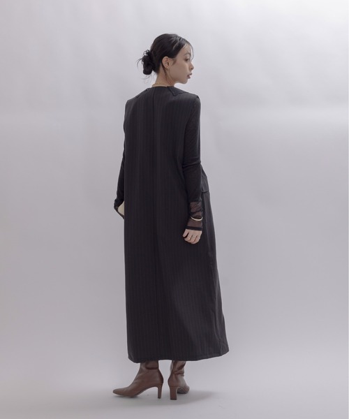 レースカラーZIPストライプジャンスカ Eimee Law│Eimee Law & LHELBIE