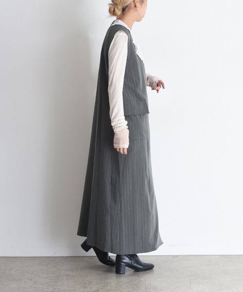 レースカラーZIPストライプジャンスカ Eimee Law│Eimee Law & LHELBIE