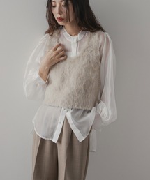 rectangle | ミックスシャギーベスト(ベスト)