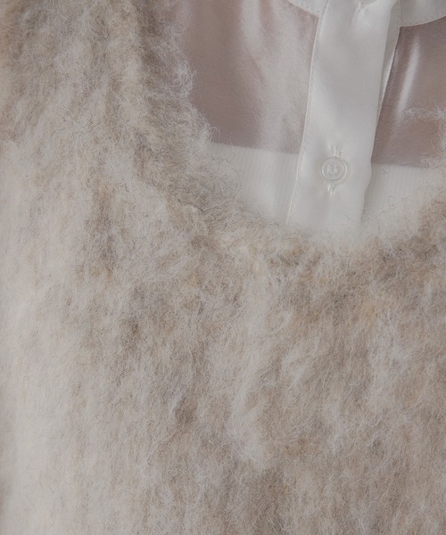 rectangle（レクタングル）の「ミックスシャギーベスト（ベスト・レディース・オレンジ/ブルー/アイボリー・FREE）」の17枚目の写真