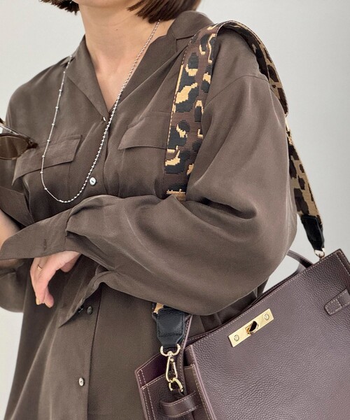 NOLLEY’S（ノーリーズ）の「レオパード柄ショルダーストラップ（チャーム・レディース・グリーン系その他/ブラウン系その他/ピンク系その他・FREE）」の4枚目の写真
