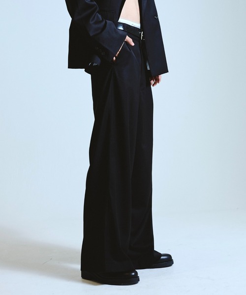 1tuck wide baggy slacks / 1タックワイドバギースラックス