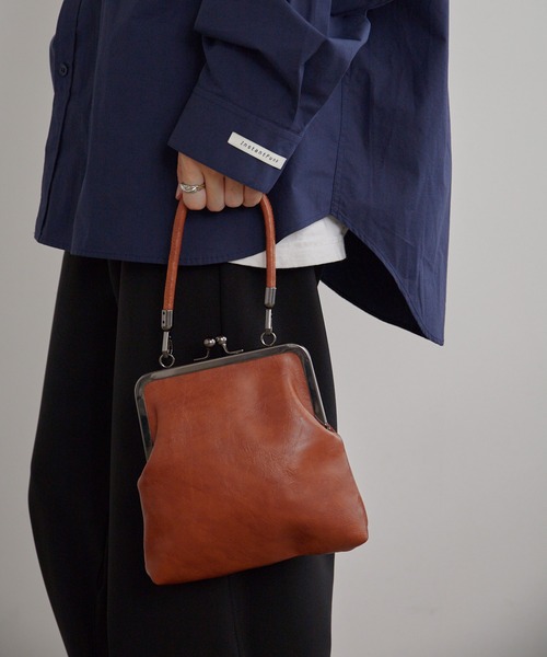 Theater code(シアターコード)の「2-Way Coin Purse Bag/2way がま口バッグ 2026年 夏 夏服メンズ(ショルダーバッグ・メンズ・ブラック/ブラウン/レッド・FREE)」の20枚目の写真